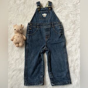 2008 Gymboree Blue Denim Overalls with Puppy Patch